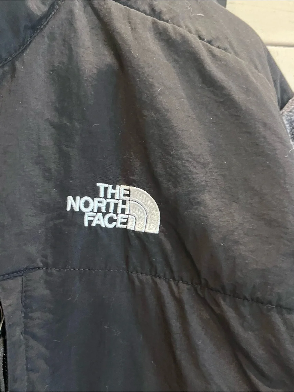 The North Face Gray Sherpa Fleece Jacket Size Medium